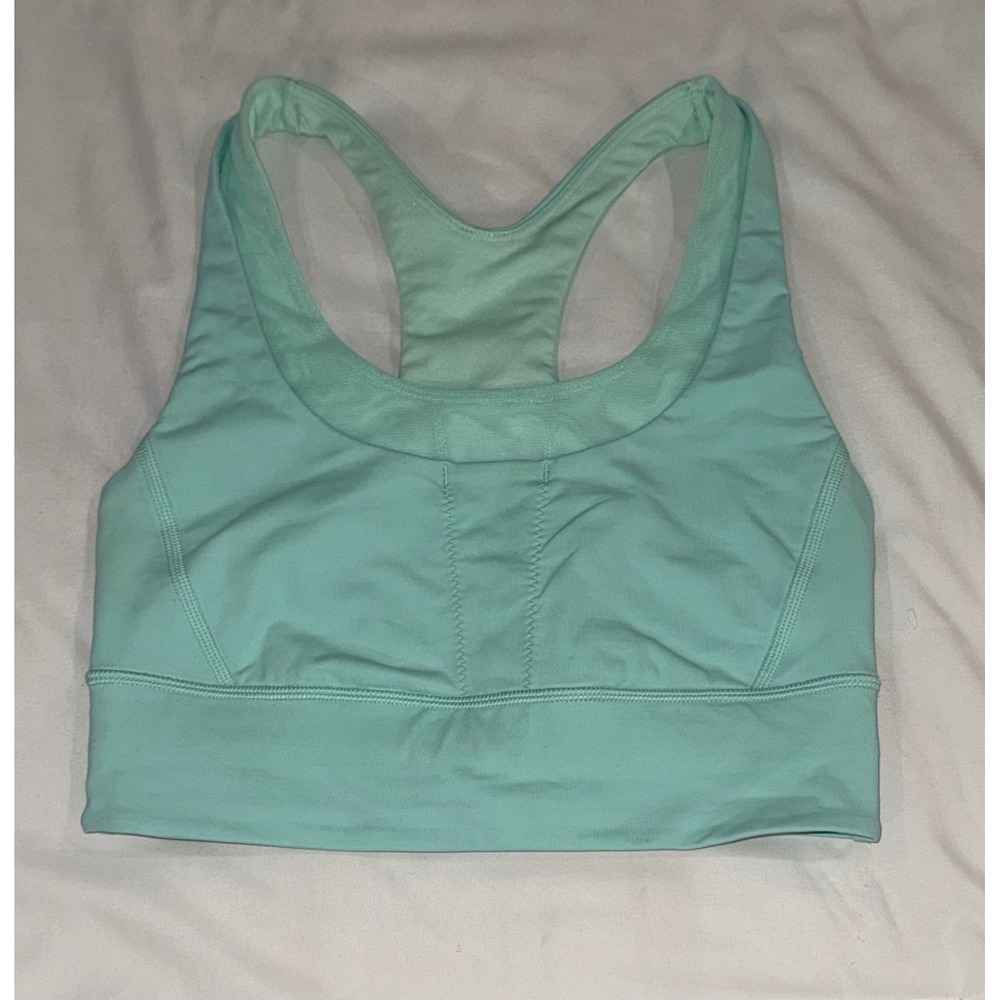 Lululemon Sports Bra Mint Green Racerback Size 6